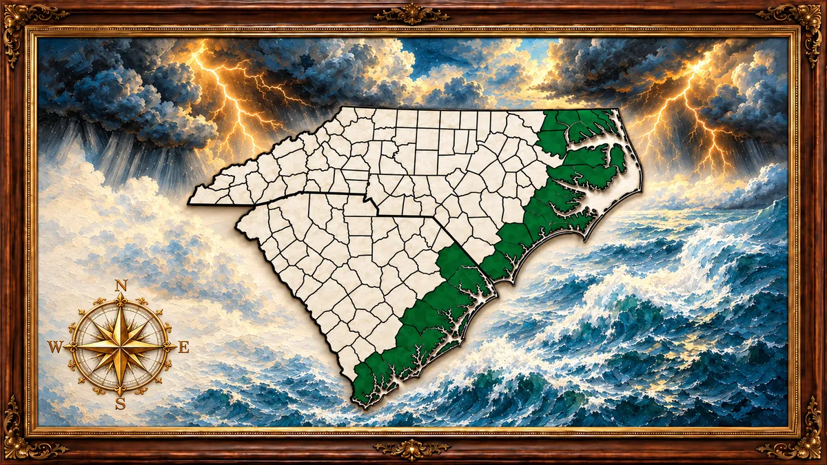 Carolina Fortified service coverage map across coastal North and South Carolina