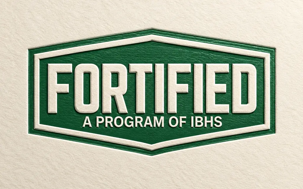 FORTIFIED, a program of IBHS, badge embossed on cream paper